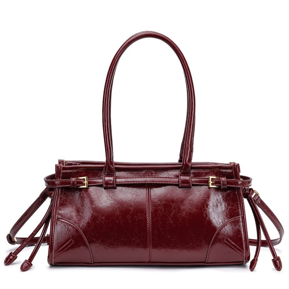 The Rima - Vintage Oil-Wax Leather Underarm Bag