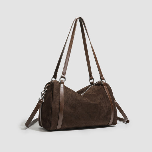 The Wafa - Suede Large-Capacity Crossbody Tote