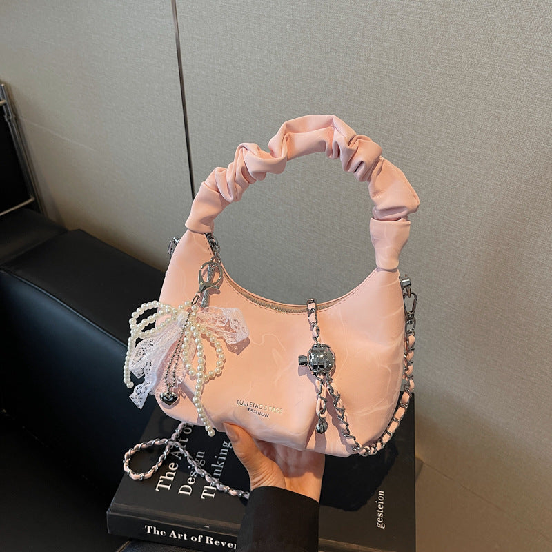 The Jouri - Pleated Chain Crossbody