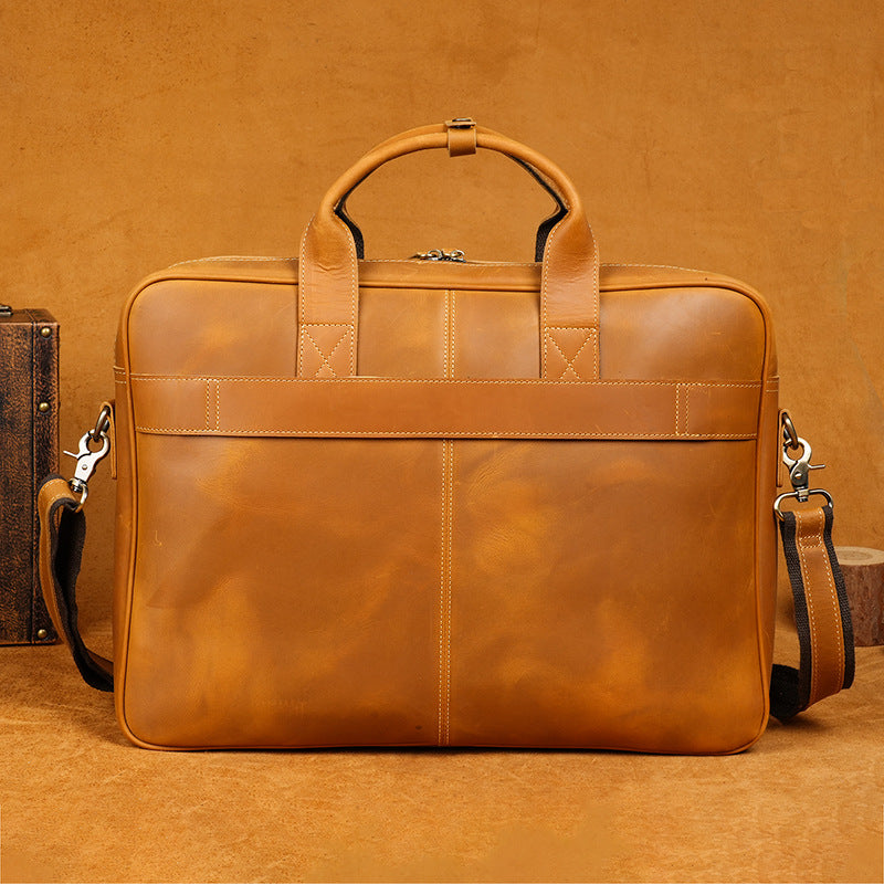 The Dalal - Leather Briefcase Crossbody