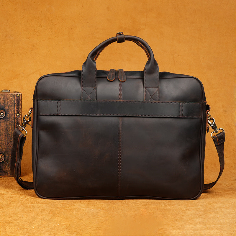 The Dalal - Leather Briefcase Crossbody
