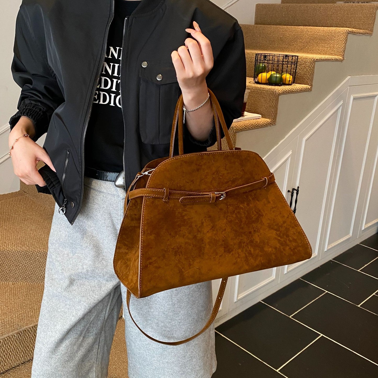 The Nadia - Woven Commuter Tote Bag