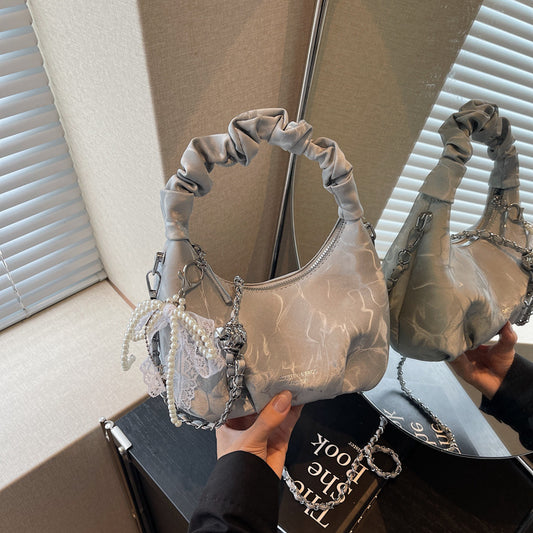 The Jouri - Pleated Chain Crossbody