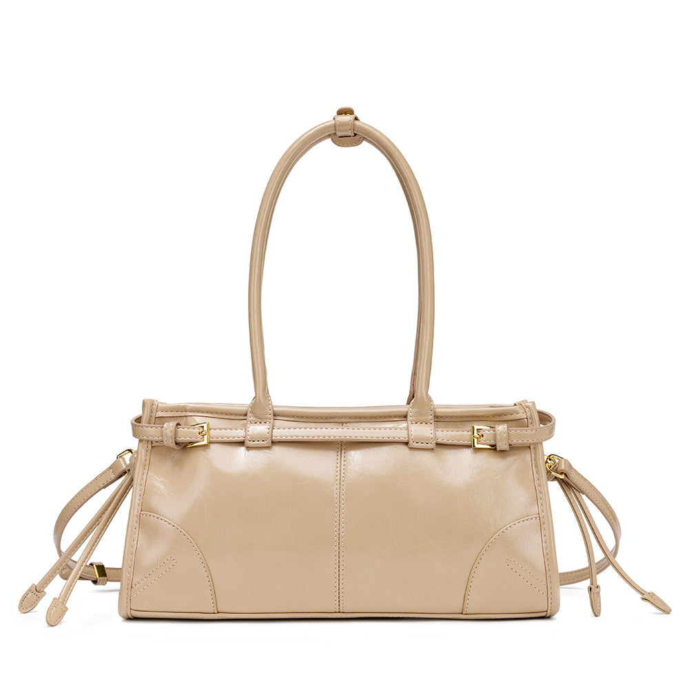 The Rima - Vintage Oil-Wax Leather Underarm Bag