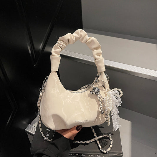 The Jouri - Pleated Chain Crossbody