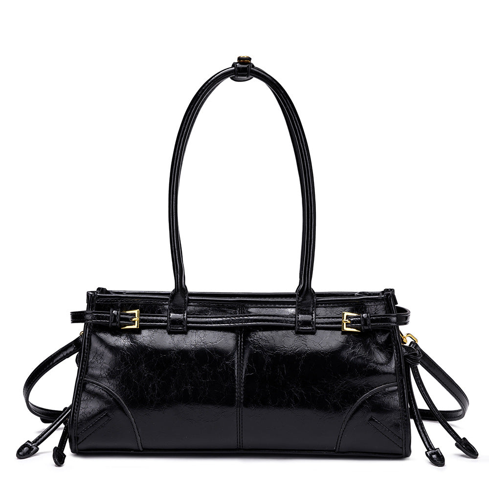 The Rima - Vintage Oil-Wax Leather Underarm Bag