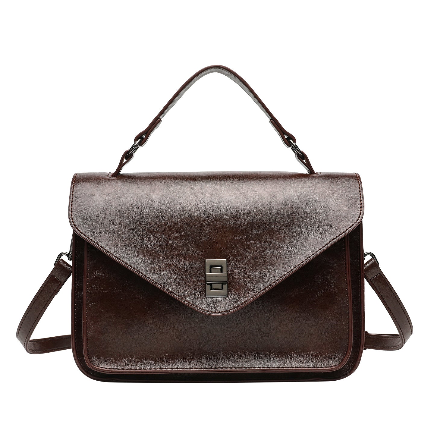 The Salma - Oil-Wax Leather Vintage Shoulder Bag