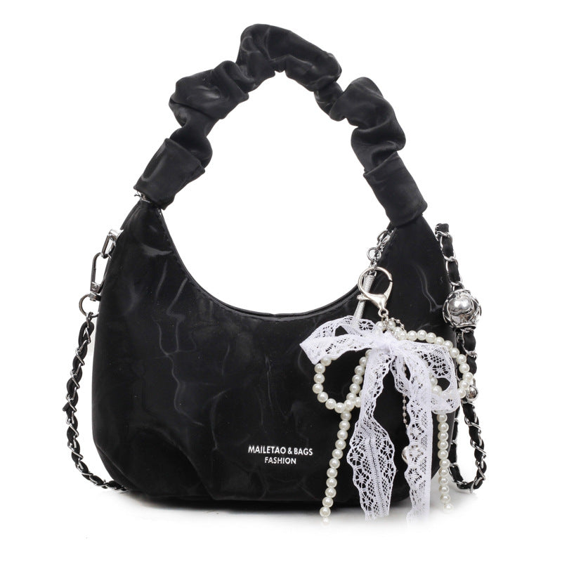 The Jouri - Pleated Chain Crossbody