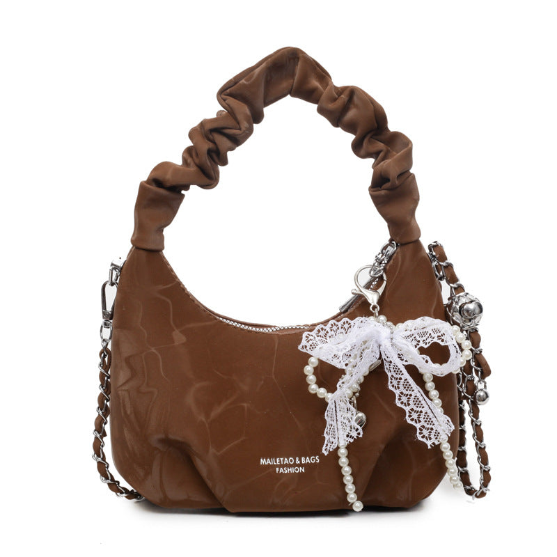 The Jouri - Pleated Chain Crossbody