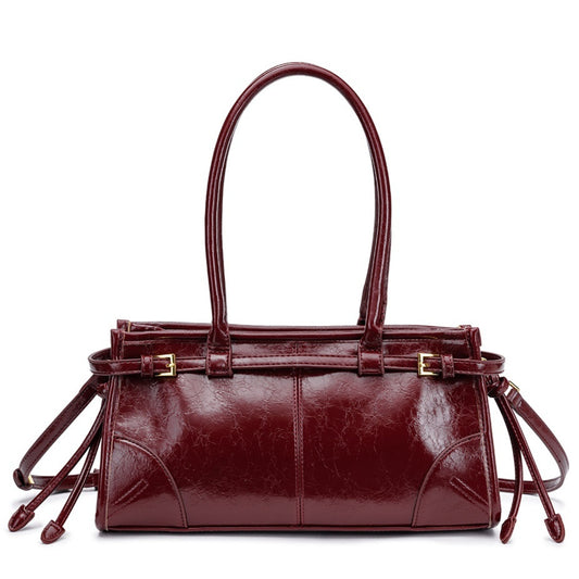 The Rima - Vintage Oil-Wax Leather Underarm Bag