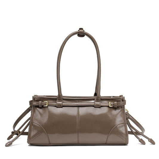The Rima - Vintage Oil-Wax Leather Underarm Bag