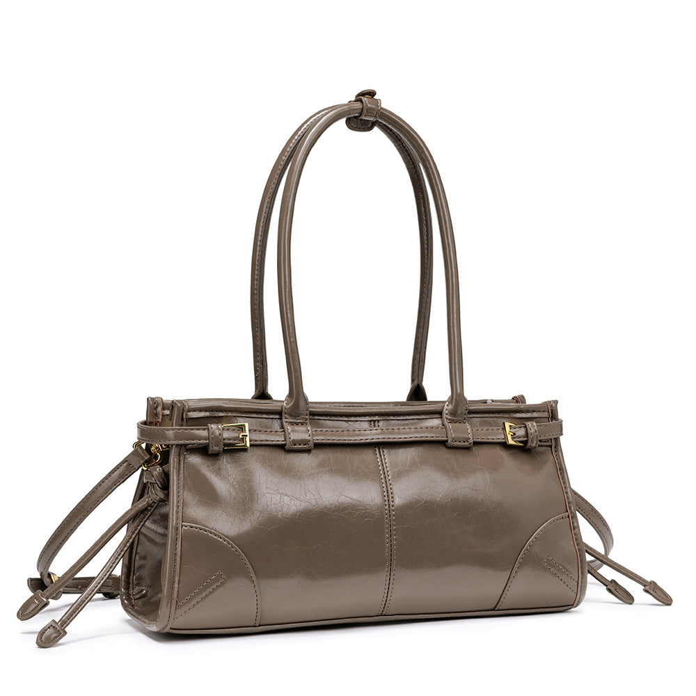 The Rima - Vintage Oil-Wax Leather Underarm Bag