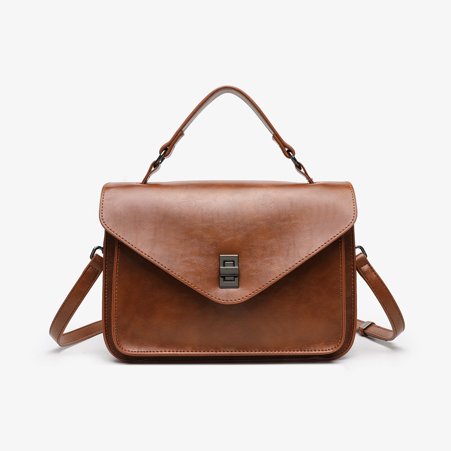The Salma - Oil-Wax Leather Vintage Shoulder Bag