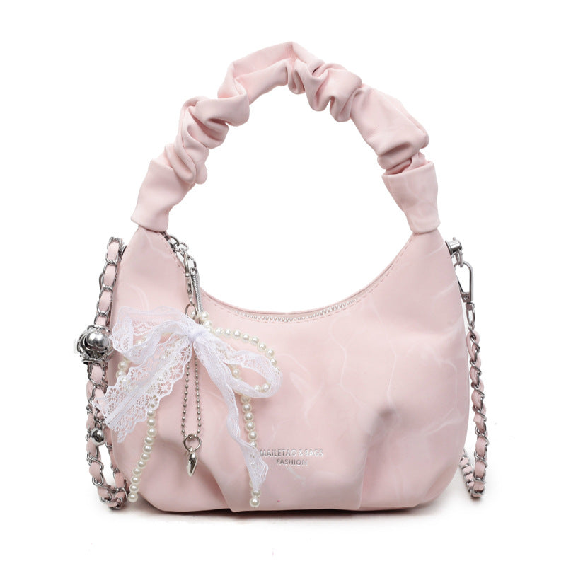 The Jouri - Pleated Chain Crossbody