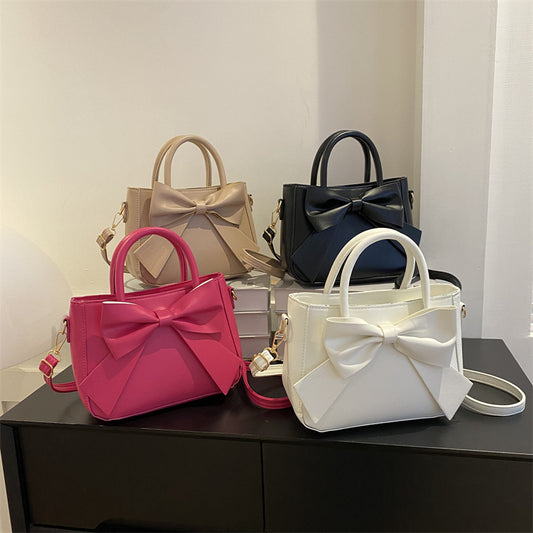 The Ola - Bow-Trim Small Square Bag