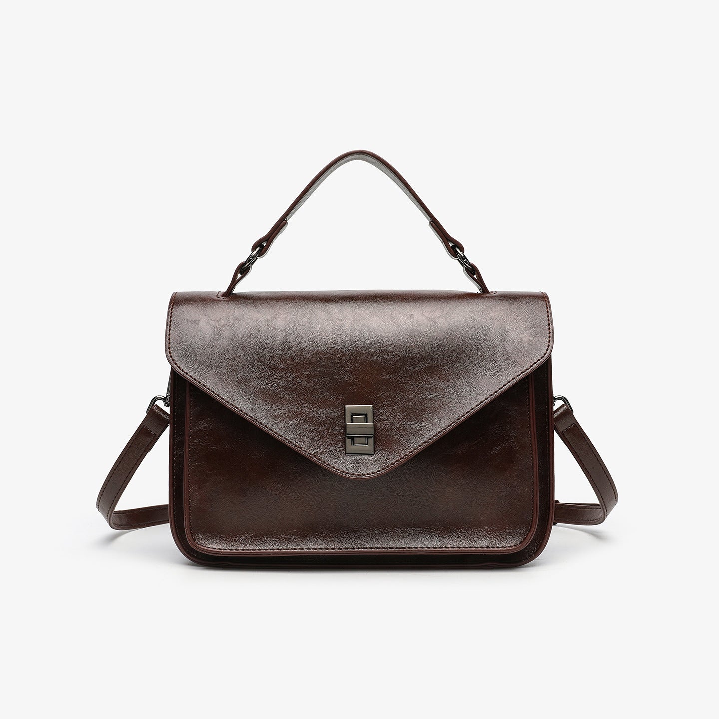 The Salma - Oil-Wax Leather Vintage Shoulder Bag